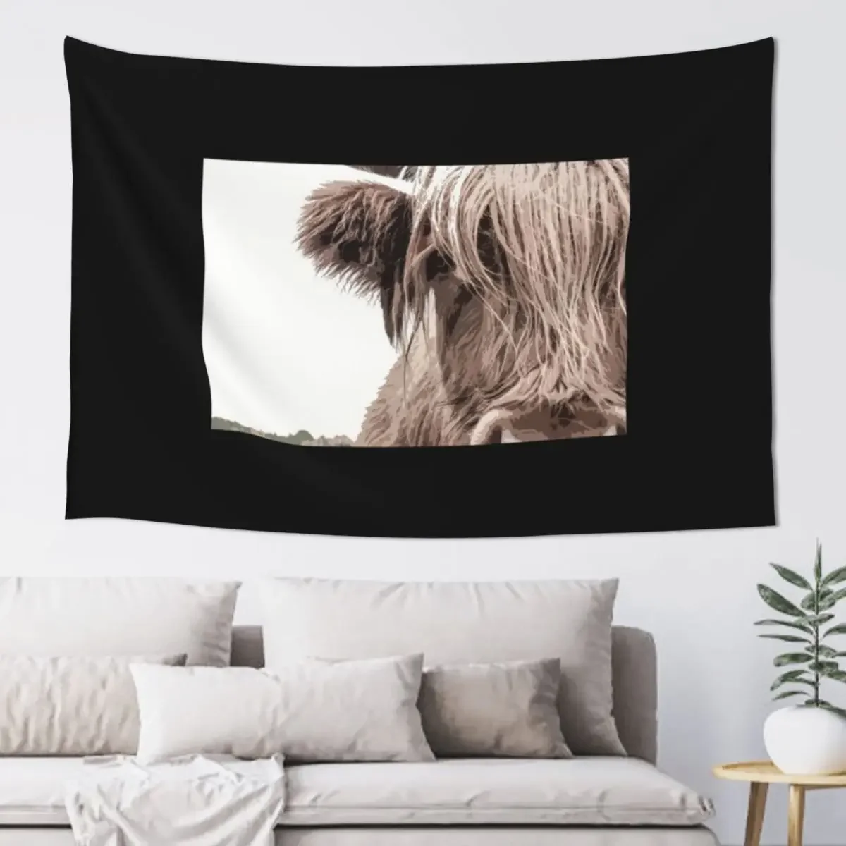 

Highland Coo Tapestry Wallpapers Home Decor Aesthetic Room Decor Room Decorating Aesthetic Decorative Wall Mural Tapestry