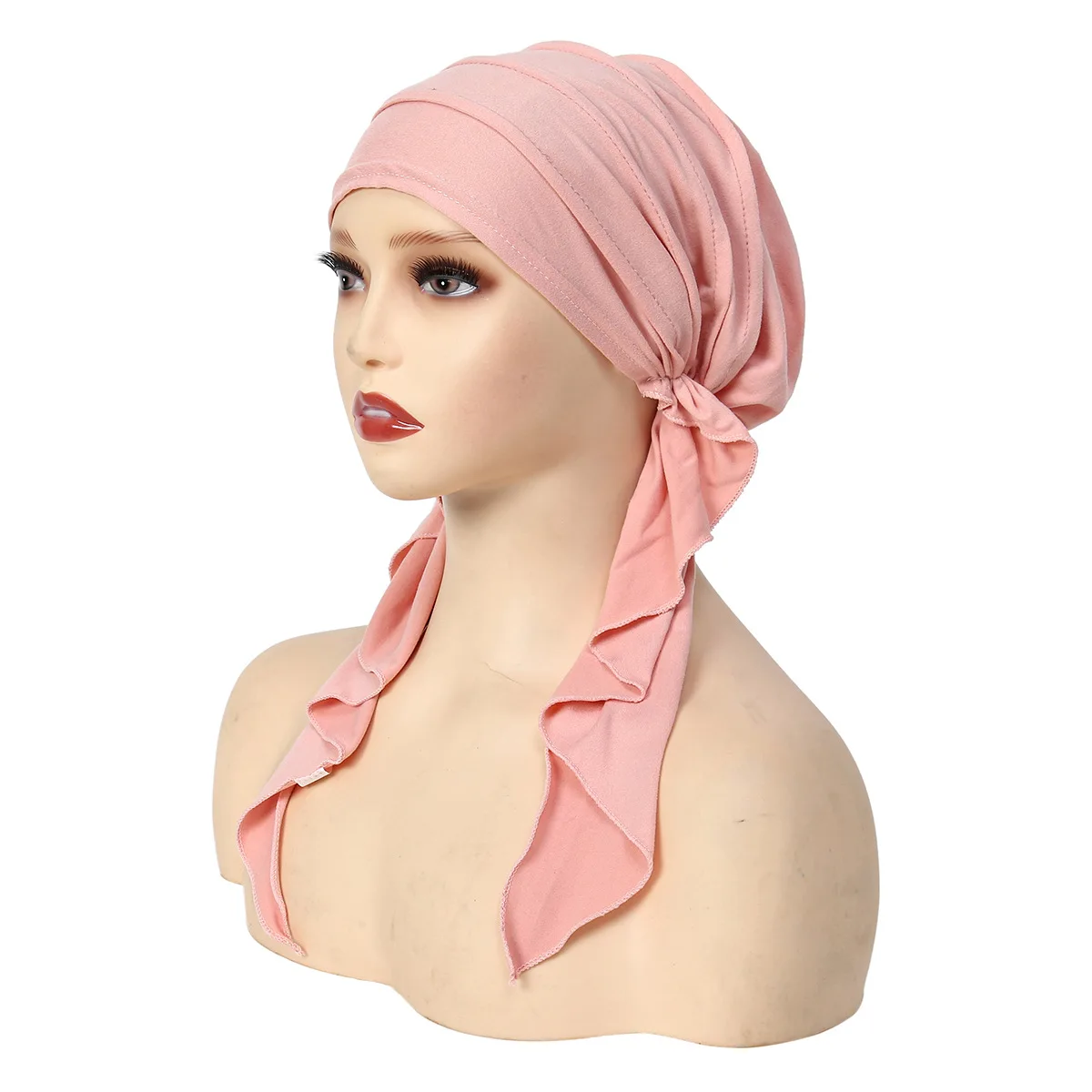 Women Turban Cap Headscarf Muslim Hijab Cancer Chemo  Hat Cover Hair Loss Head Scarf Wrap Strech Bandana