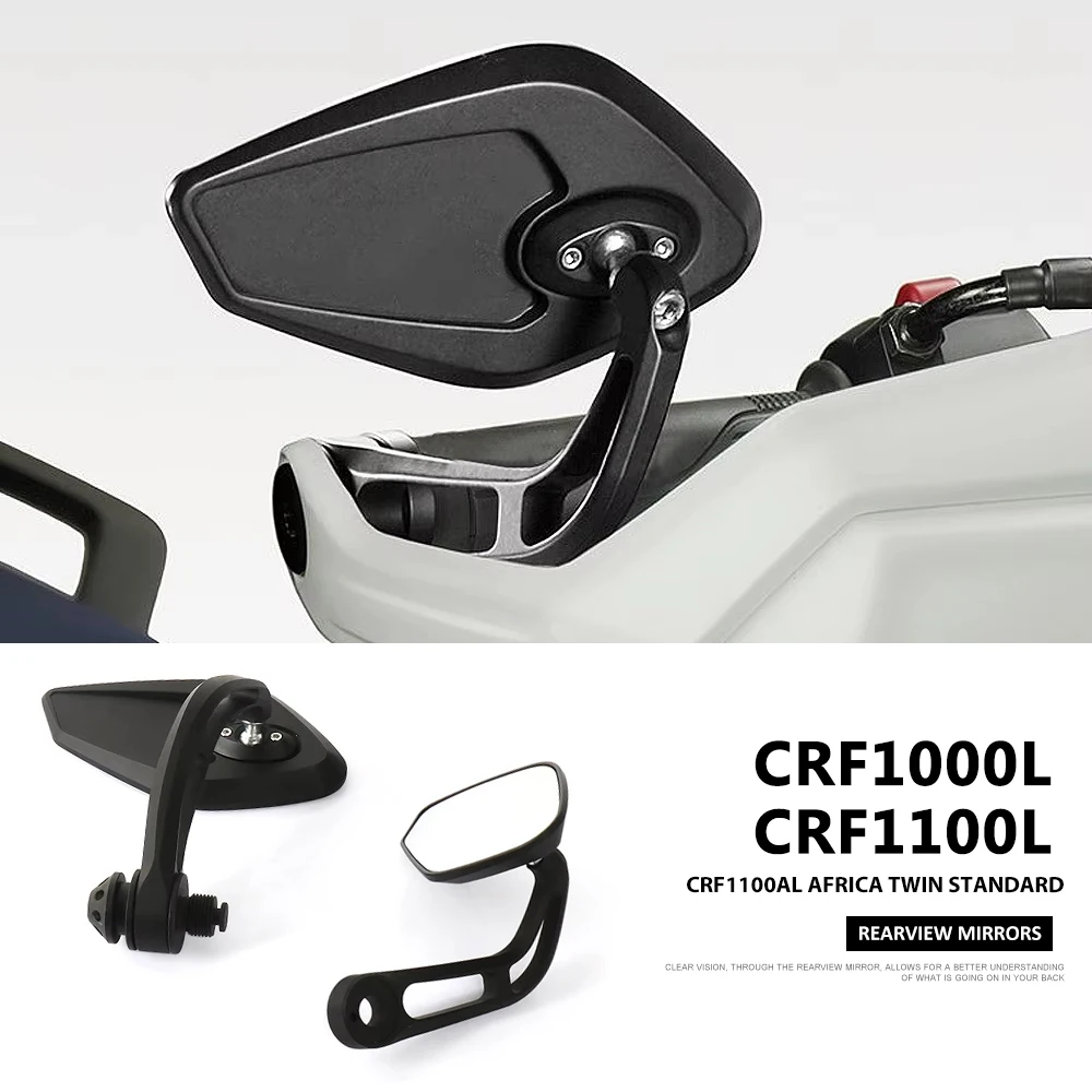 

Motorcycle Rearview Side Mirror Handle Bar End Mirrors For Honda CRF1100AL Africa Twin Standard CRF1000 CRF1100L CRF 1000 1100L