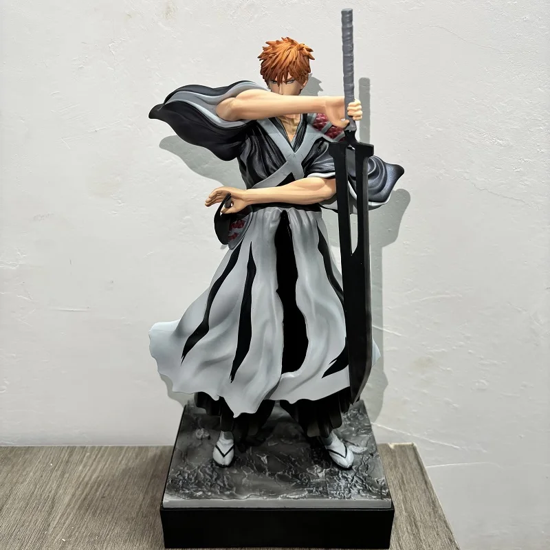 

Новая фигурка Курасаки Ичиго из аниме Bleach, 35 см, ПВХ-модель, коллекционная статуэтка GK, украшение, подарок на день рождения, индивидуальная статуя