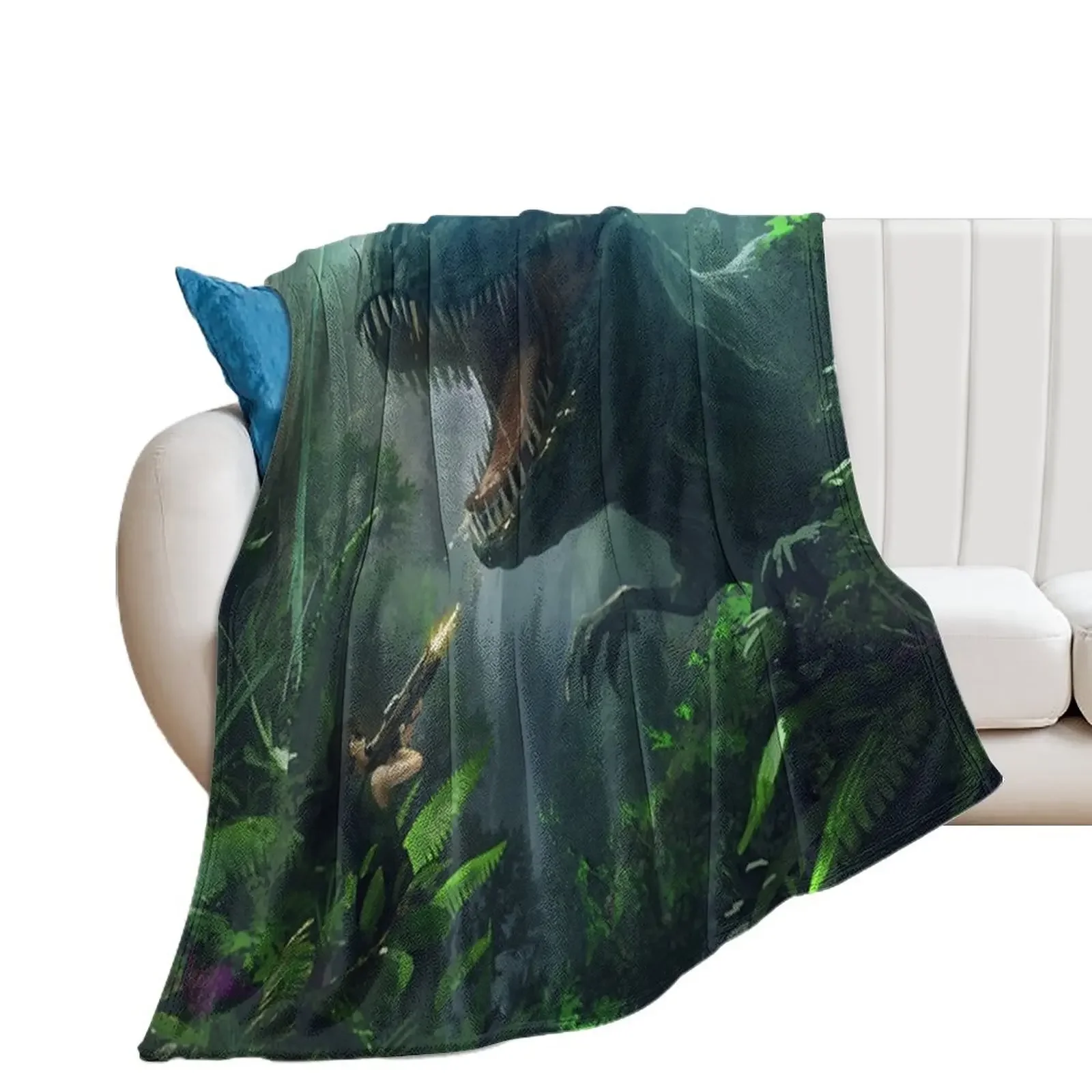 ARK: ENDURE DINO ATTACK T-REX ENDURE Throw Blanket Fashion Sofas Blankets Sofas Of Decoration Blankets