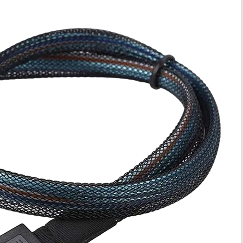 PCIE4.0 MINI SAS Cable 24Gbps Oculink Data Extension Cable SFF-8611 To SFF-8611 Server Data Transfer Line (0.5M)