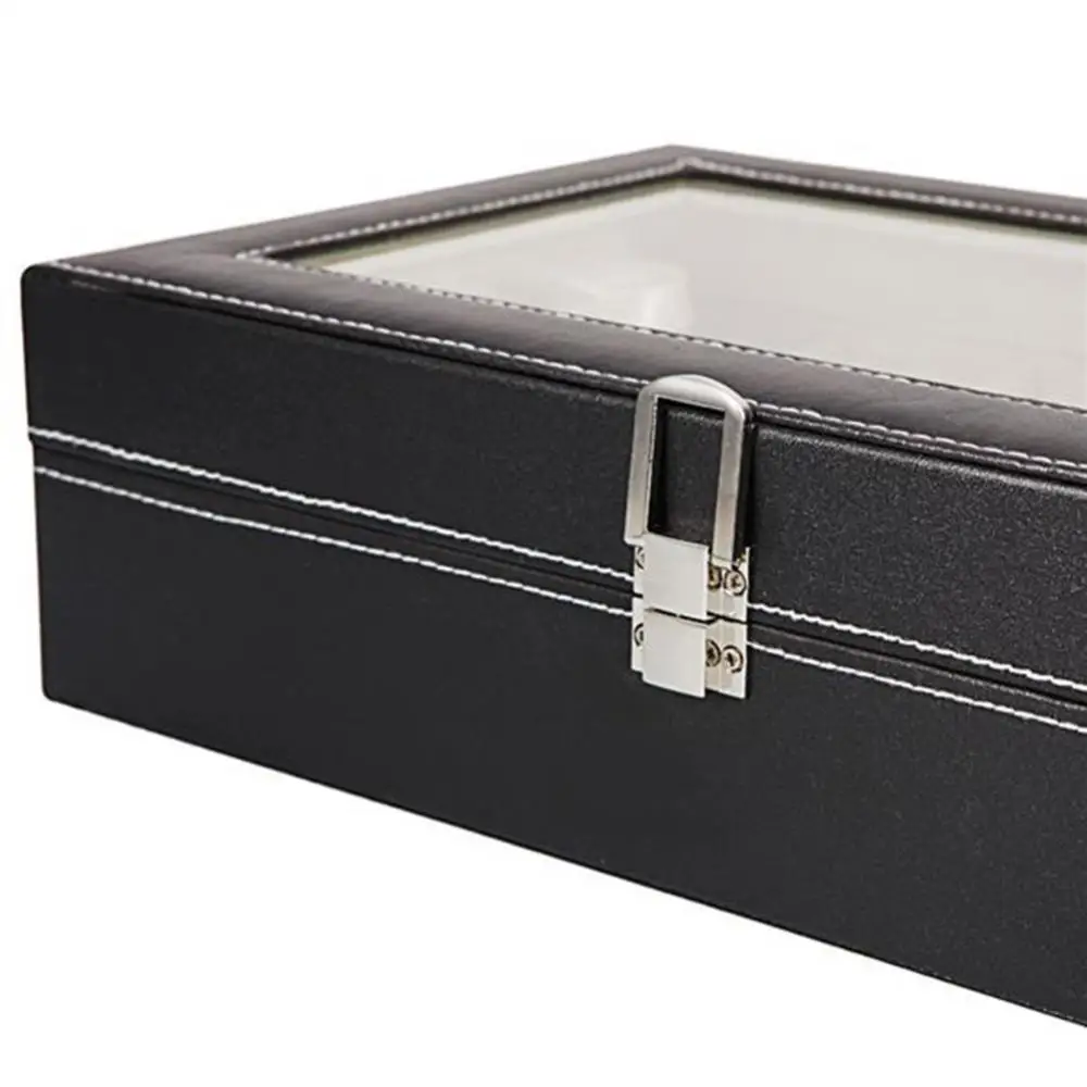 Vintage Watch Box 6/10/12/20 Slots Faux Leather Wrist Watch Storage Box Display Case Organizer