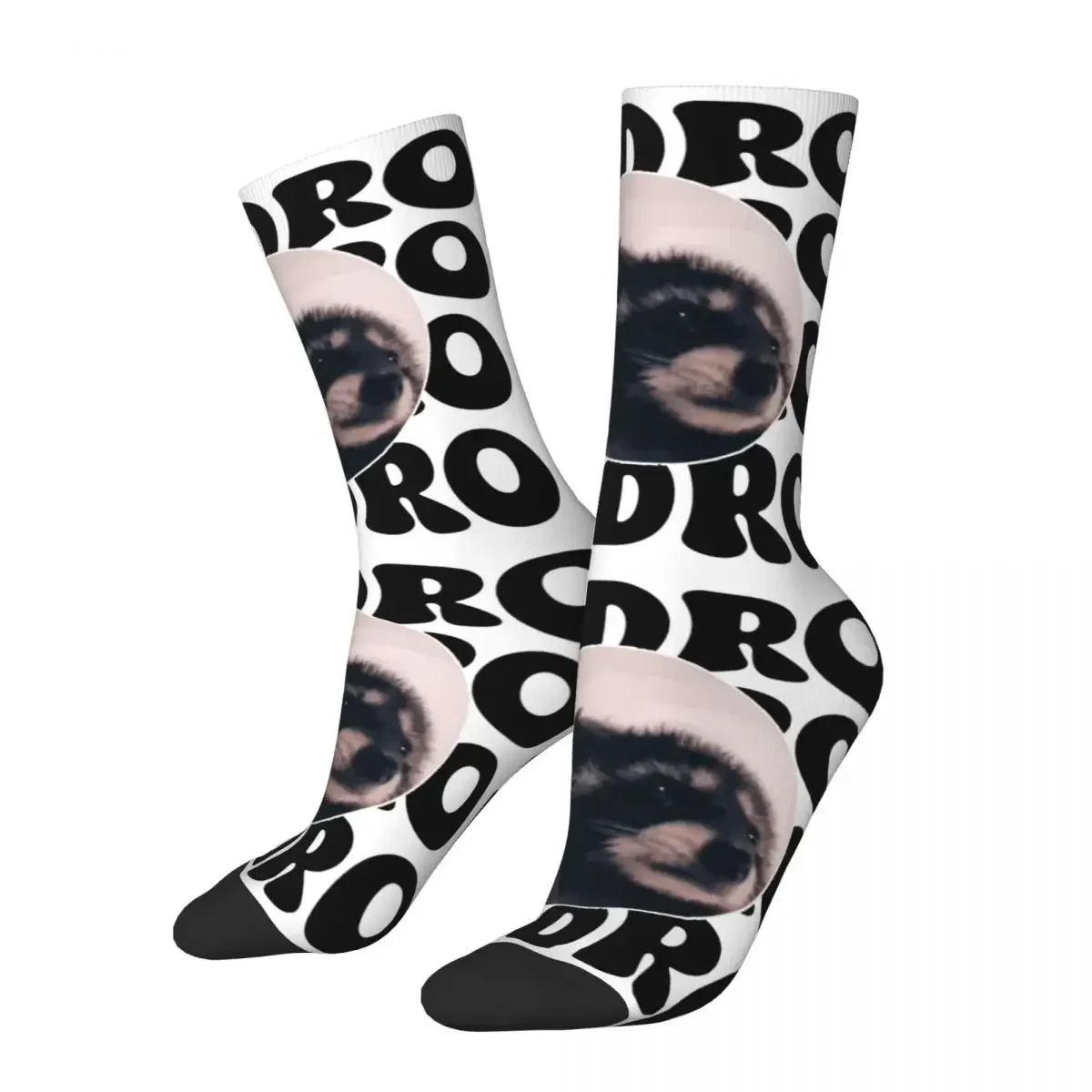 Cool Pedro Raccoon Dancing Meme Basketball Socks Funny Memes Polyester Long Socks for Unisex Non-slip