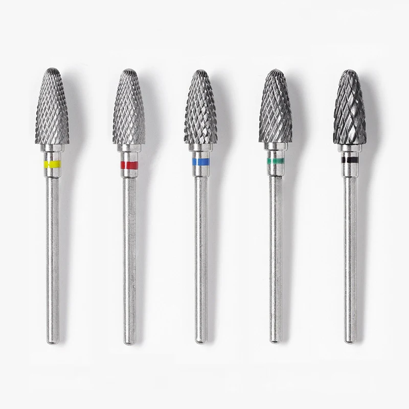 Tungsten Steel Milling Cutter para Manicure, brocas de unhas, limas de unhas elétricas, moinhos, acessórios Burr