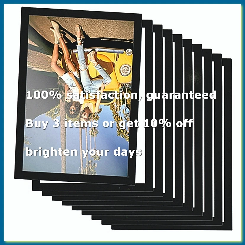 10PCS A4 Magnetic Art Frames, Self Adhesive Magnetic Picture Frame Frames Display Frame