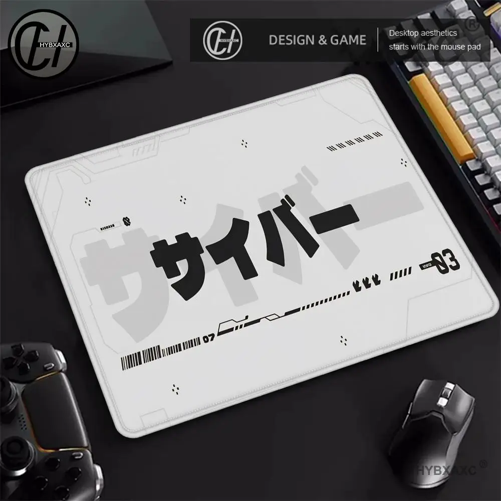 

HYBXAXC White Gaming Mouse Pad, Desk Mat, Suitable for Home, Gaming Accessories, Colorful Desktop Decoration Kawaii Desk Pad