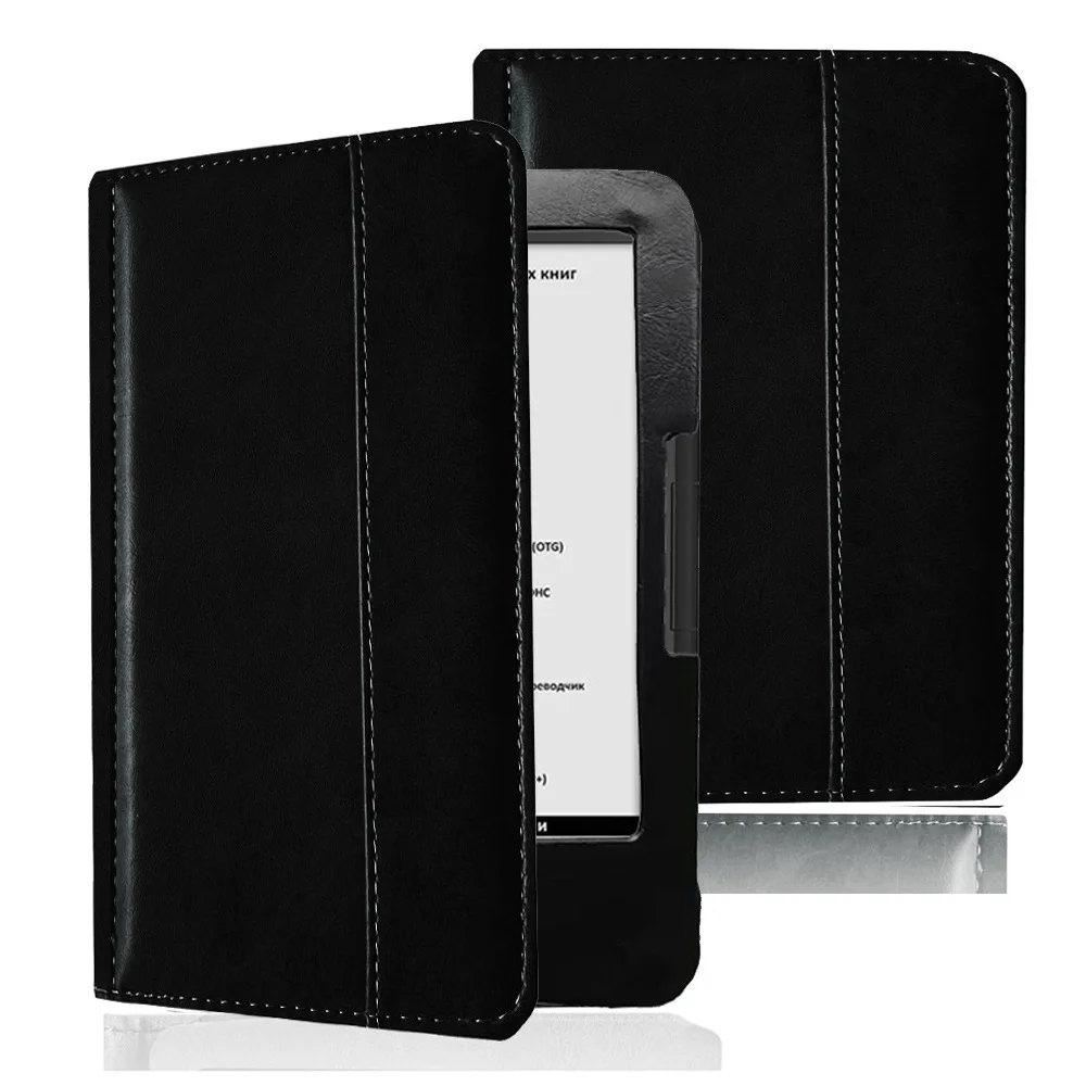 Funda para e-Book Onyx Boox Vasco da Gama 1/2/3/4/5 de 6 pulgadas, fundas protectoras de cuero portátiles ultrafinas con correa elástica para la mano