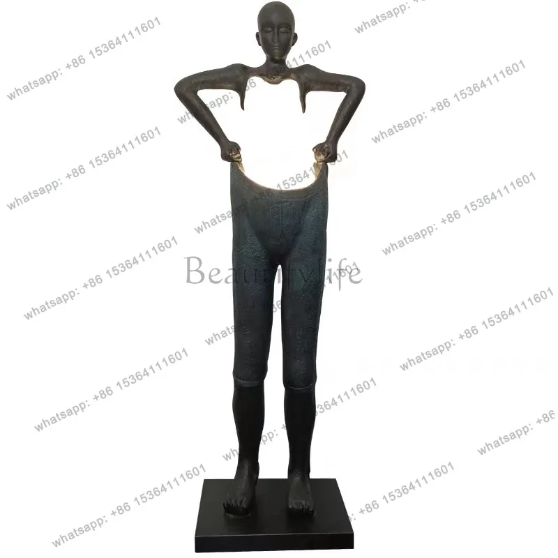 Modern art sculpture portrait pants window floor abstract sculpture ornament living room hotel exhibition hall jewelry