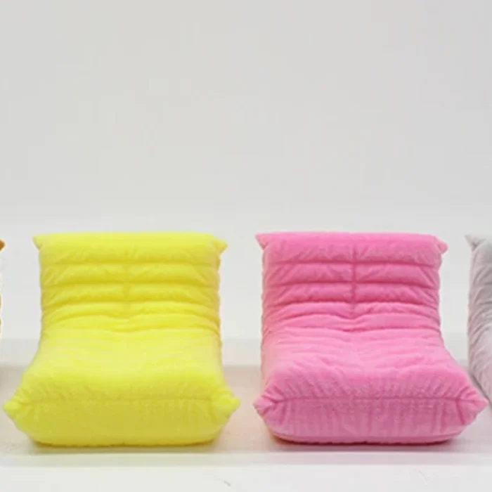 

1:12 Dollhouse Miniature Mini Single Sofa Caterpillar Sofa Model Furniture Decoration Accessories Toys