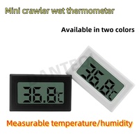 Mini Lcd Digital Thermometer Used For Freezer Temperature-50-110 ℃ Refrigerator Indoor And Outdoor Waterproof Probe And Pet Box