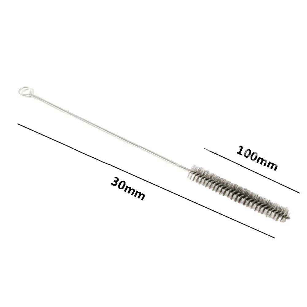 Imagem -06 - Conjunto de Escovas de Limpeza 10 Peças Cilindro de Bronze Tubo de Fio Escova de Limpeza Pistolas de Pintura Escova de Limpeza Aço Inoxidável