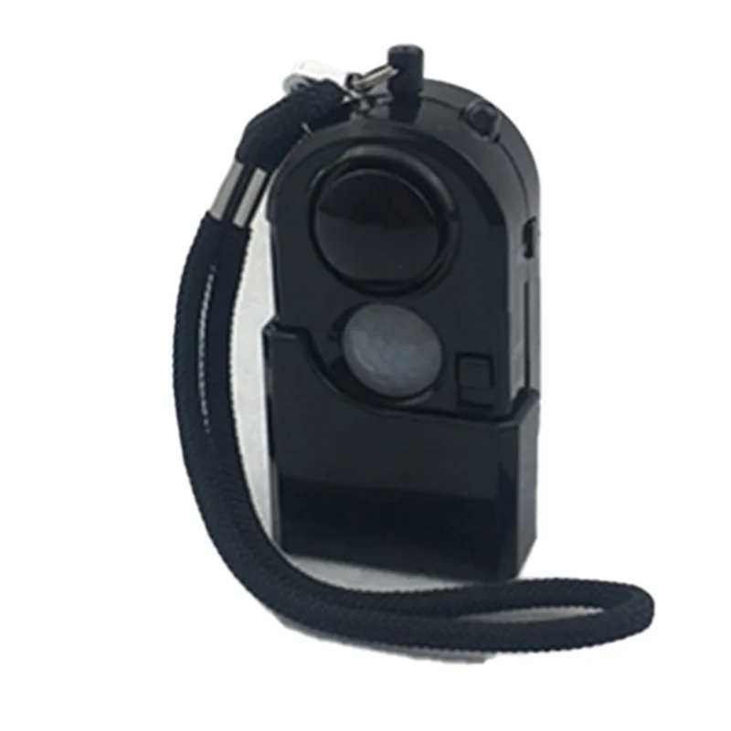 A42Z-2 Piece Camping Travel Portable Mini PIR Infrared Motion Sensor Black  Alarm 120DB Wireless Home Security Anti-Thef