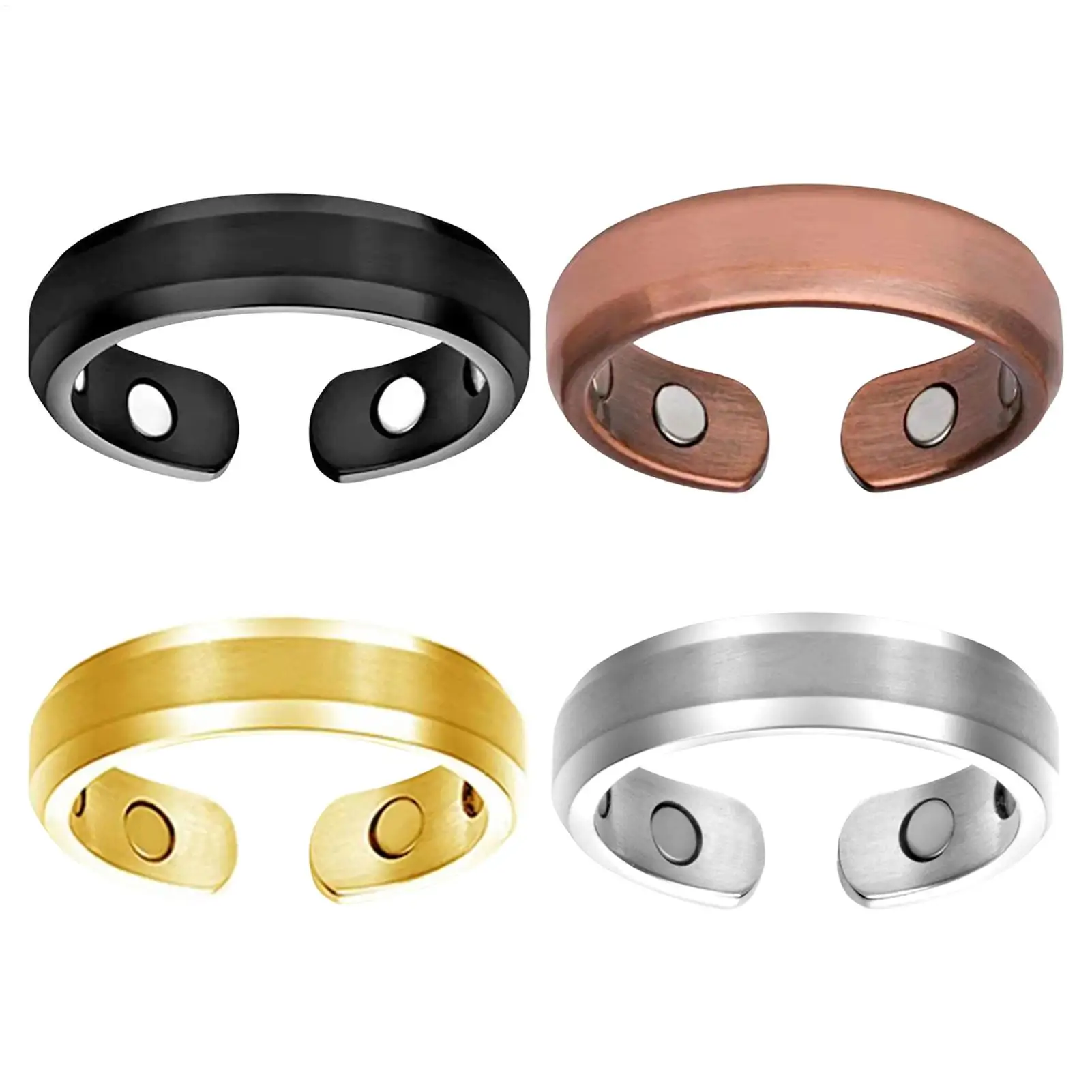 Lymphatic Drainage Therapeutic Magnetic Ring Adjustable Magnetic Therapy Rings Lymphatic Detox Magnetic Ring for Men and Women
