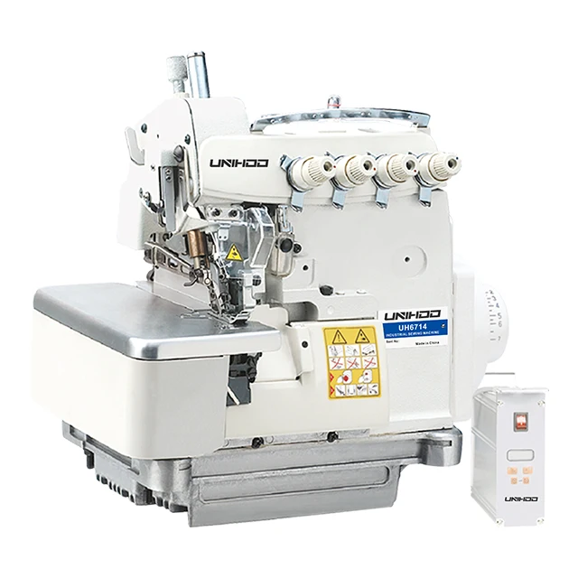 

MO 6714 High Speed 4-Thread Overlock Sewing Machine Industrial Appraisal Machinery Manual Feed Flat-Bed Gear New Condition for