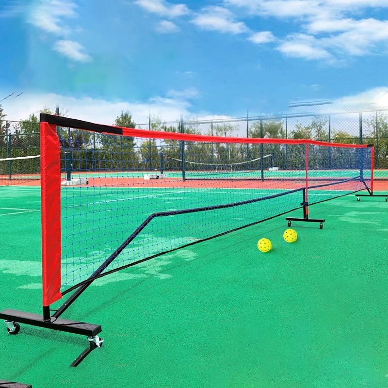 Portable Pickleball Mesh Rack Foldable Pickleball Net Adjustable Training Tennis Rack Nets Outdoors Competition Ball Equipment