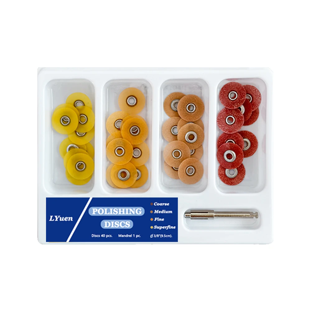 40 Teile/schachtel Dental Endbearbeitung und Polieren Scheiben Verbundwerkstoffe Keramik und Glas Ionom Restaurationen Autoklavierbar Dental Material