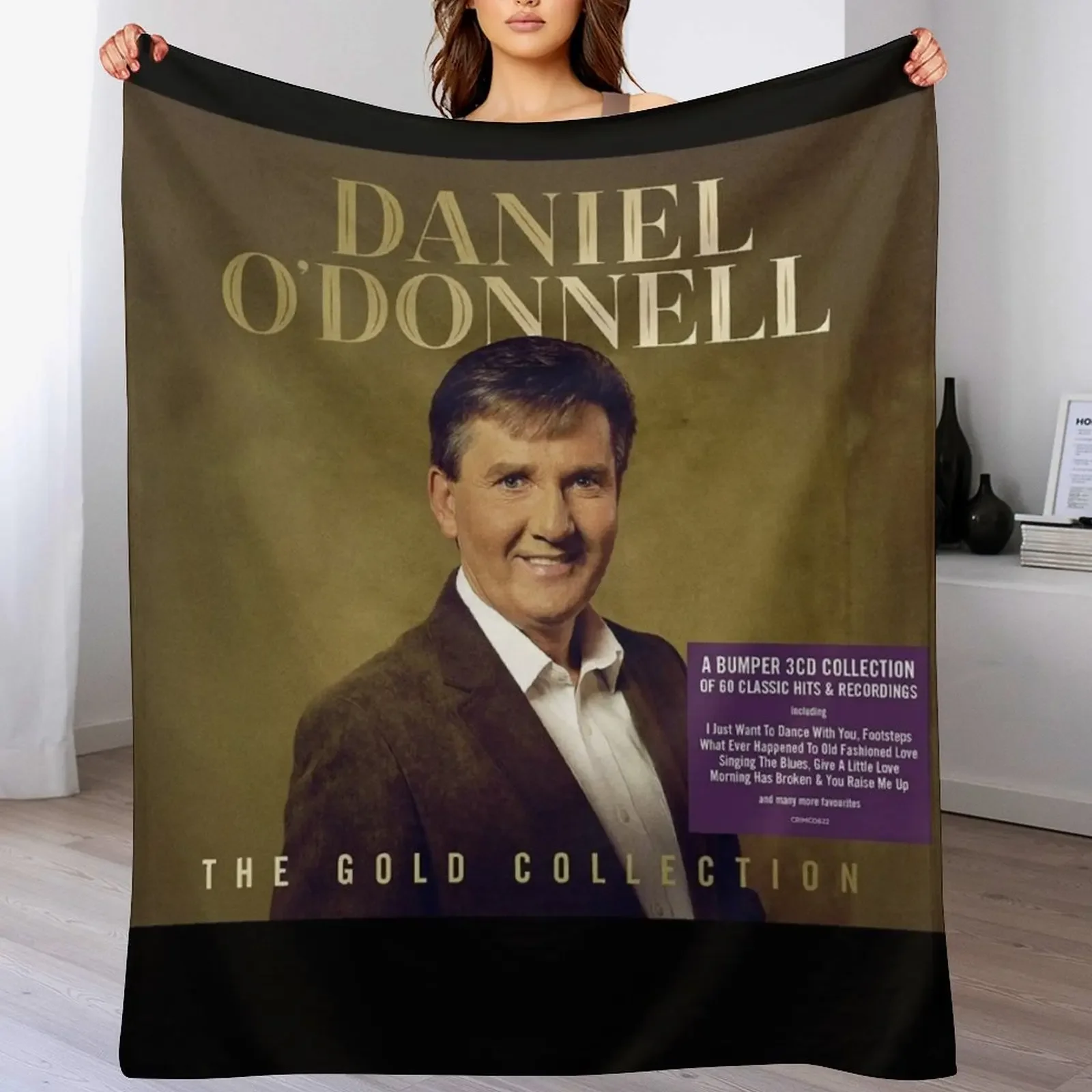 

Daniel O'Donnell Gold Collection Throw Blanket Cute Bed Travel Softest Blankets