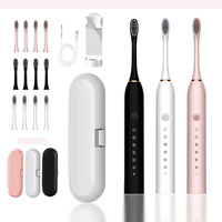 Sonic Electric Toothbrush With 4 Heads Ultra Clean Rechargeable Oral Care Whitening Tooth Brush IPX7 Automatic Teeth Brush