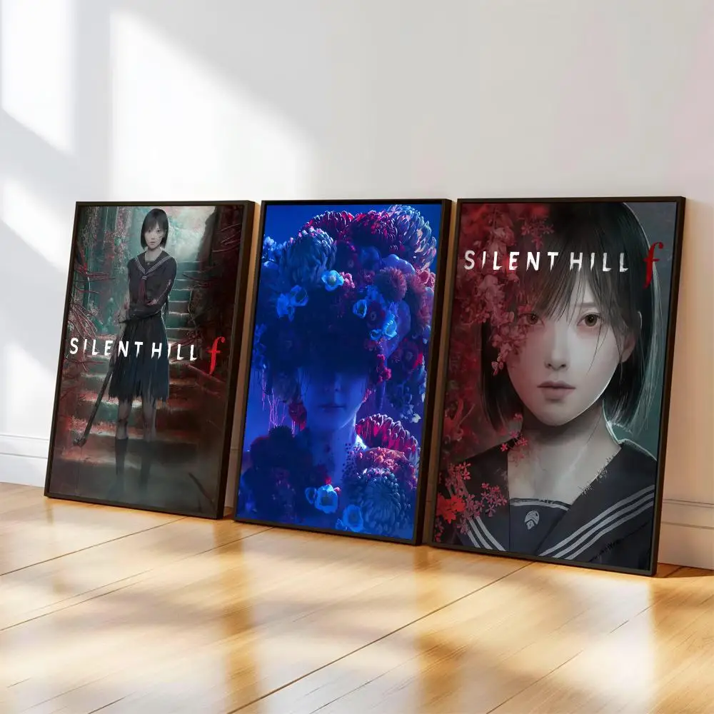 S-SILENT HILL F Poster, Musikalbum-Cover für Zimmer, Leinwandgemälde, Kunstdruck, Heimwanddekoration, Bild, Geschenk