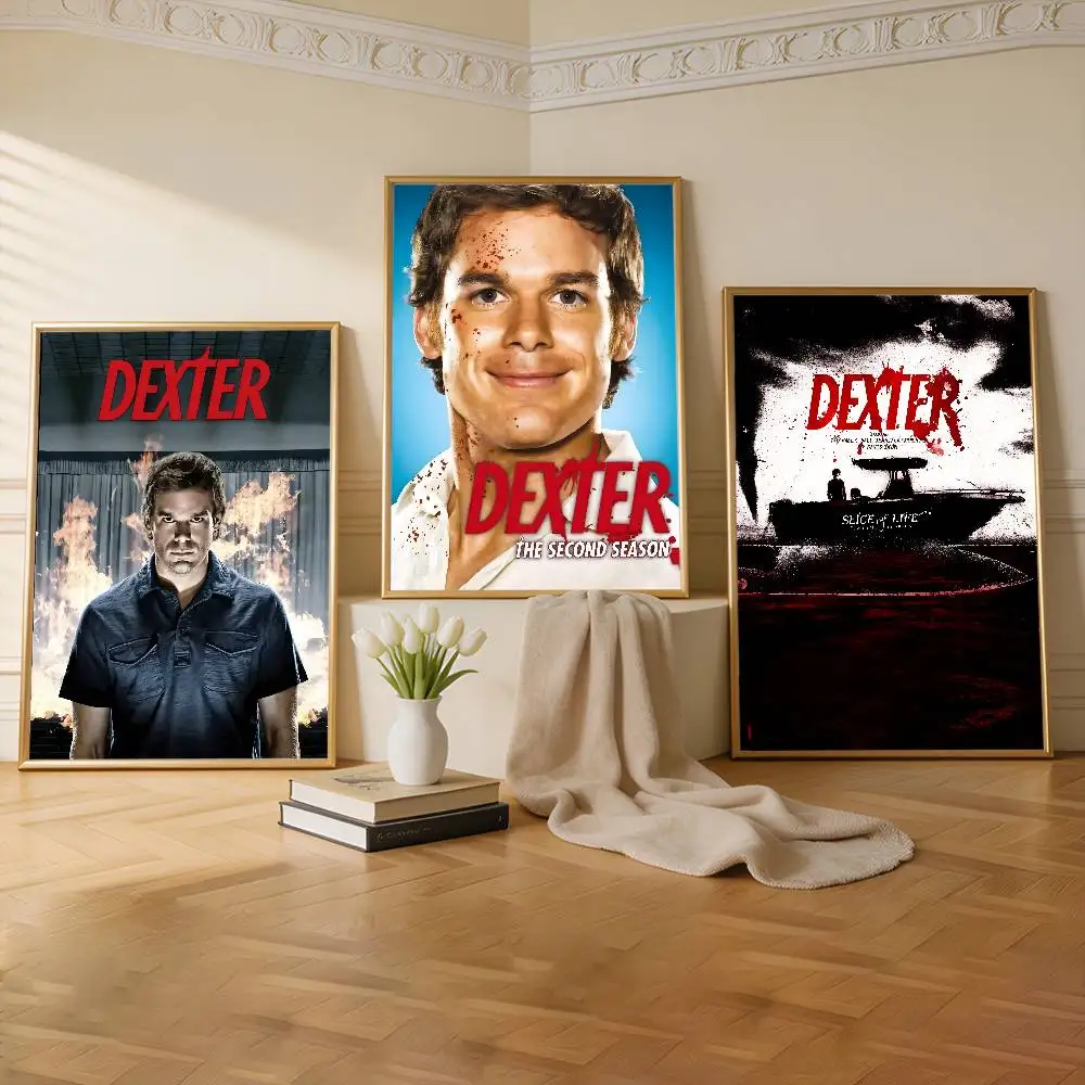 D-Dexter Michael C.Hall TV Premium Self Adhesive Poster HD Print Removable Wall Decal For Home & Commercial Decor