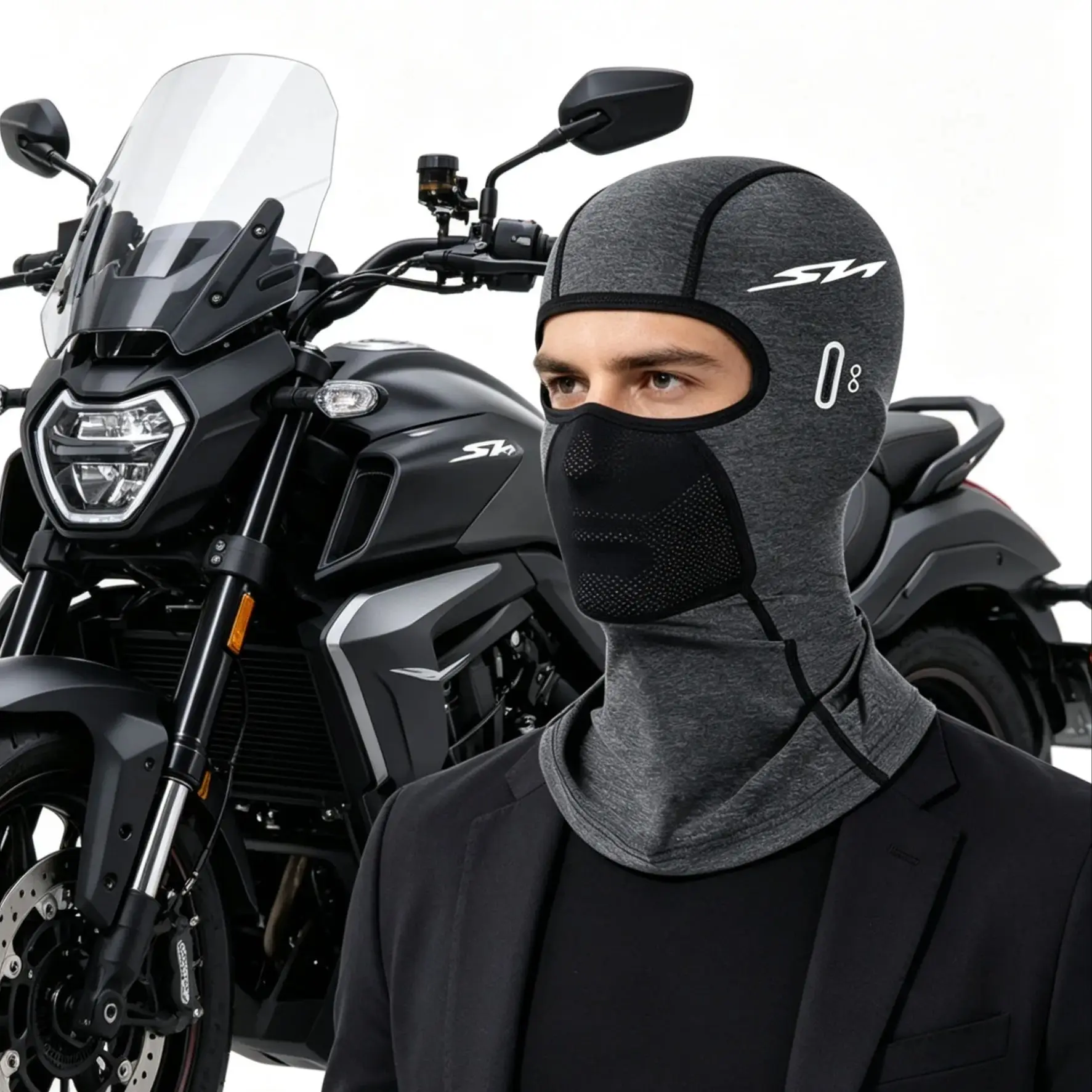 

Летняя дышащая и зимняя теплая балаклава для Honda SH300 / SH300i / SH150i / SH125 / SH150 – маска для лица с отверстием для очков