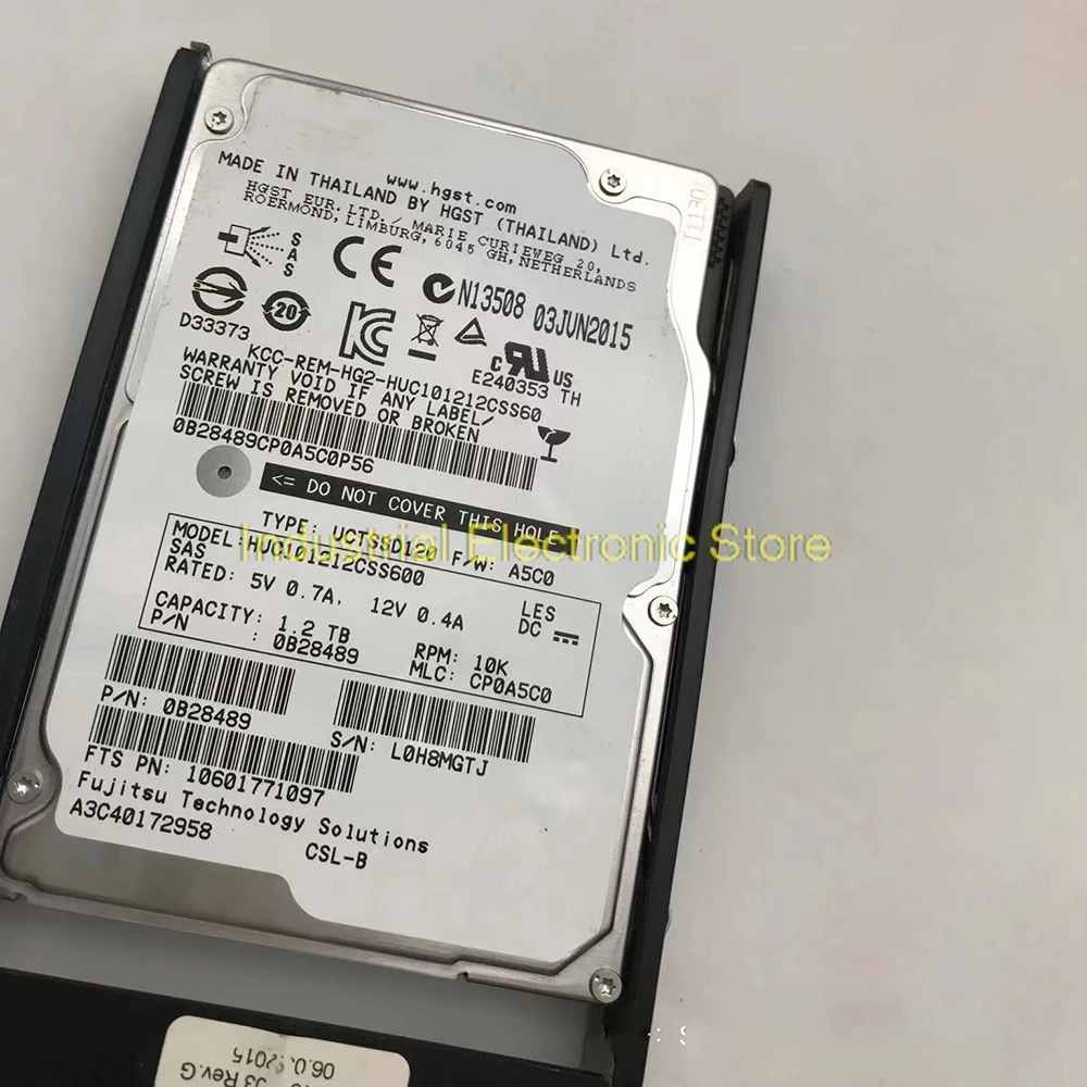 Disco duro Fujitsu RX200 RX300 S6 S7 10K 1,2 "SAS HUC101212CSS600, 2,5 TB