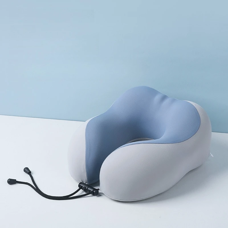 1 قطعة رغوة الذاكرة على شكل حرف U وسادة السفر في الهواء الطلق الترفيه الرقبة وسادة مريحة النوم المعونة وسادة عنق الرحم مع صندوق تخزين #2