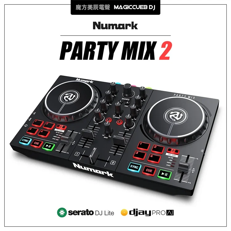 NUMARK LUMA PARTYMIX 2 Novice SERATO DJ LITE Controller VDJ Disc Maker All in One Machine