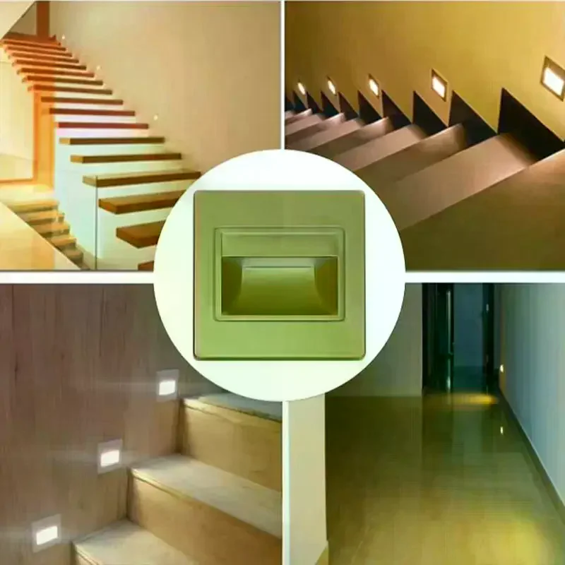 Footlight With Human Motion Sensor Recessed Step Light Night Light Stair Light