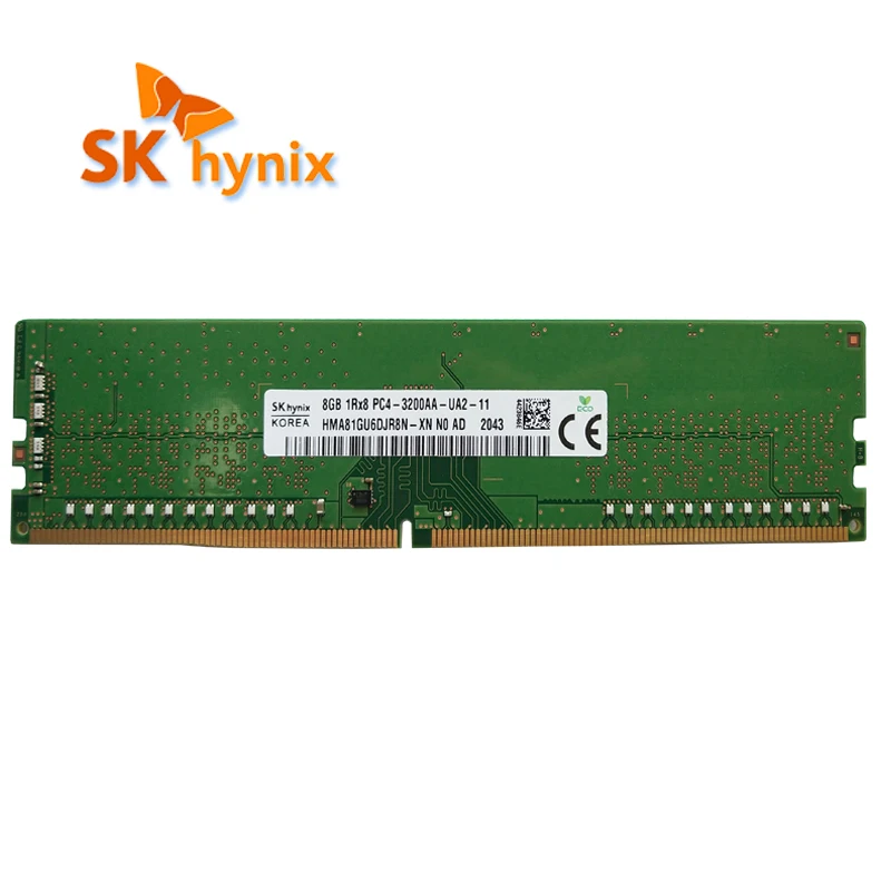 SK hynix DDR4 8GB 3200MHz RAM 1Rx8 PC4 - 3200AA ذاكرة سطح المكتب UDIMM