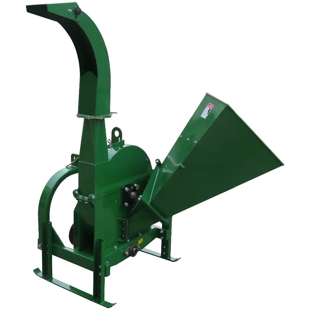 Big Wood Chipper Machine 6 Inch PTO 3-Point Hitch With Engine Motor And Pump-Oil Filter Crushers For Branches Wood Chipping