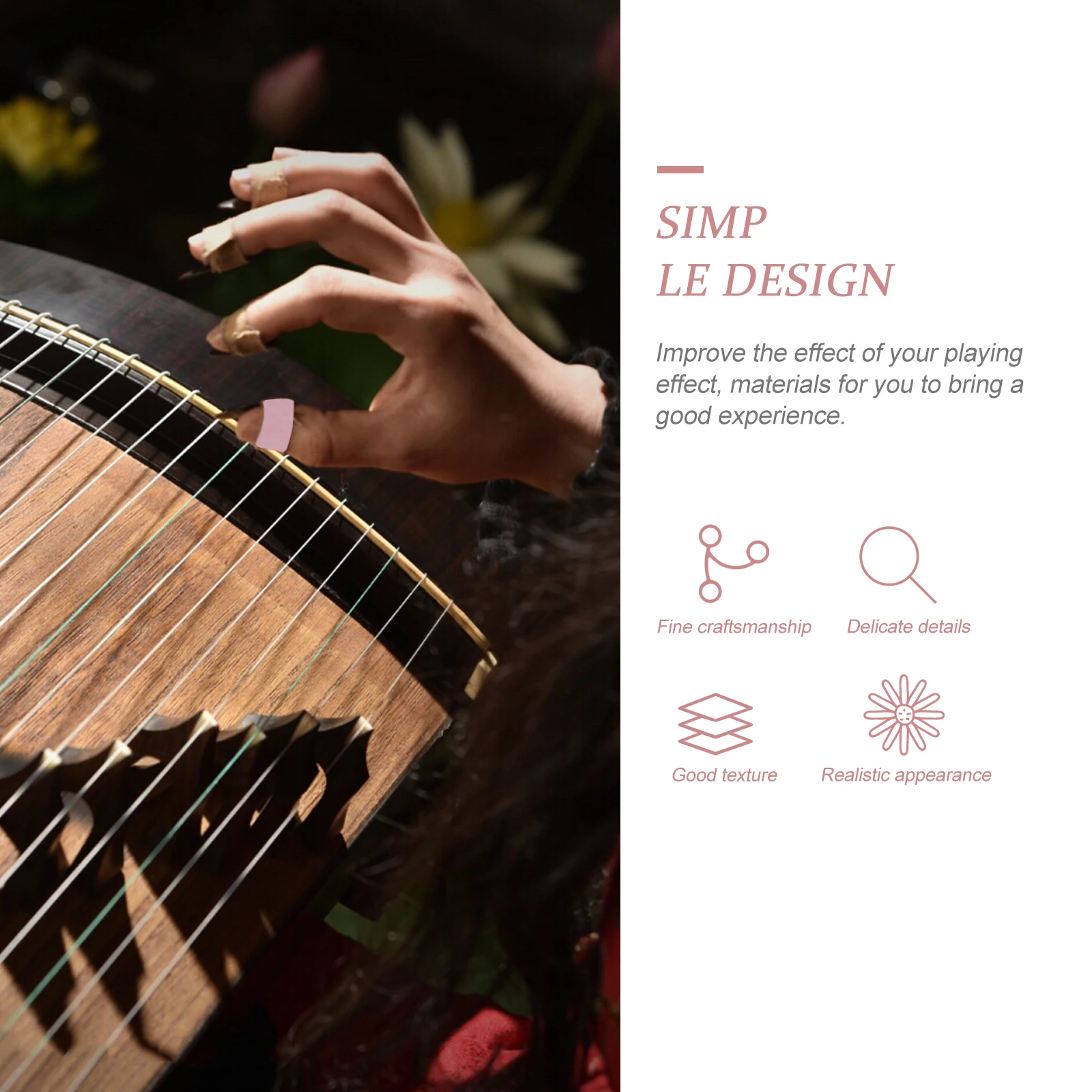 

5 Rolls Household Guzheng Pipa Nail Tape Wear-Resistant Finger Tape For Guitar Instrument Portable Fingernail Supply