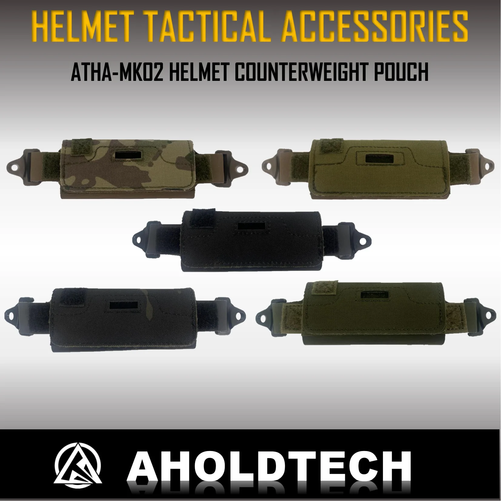 

Aholdtech Counterbalance Weight Bag NVG Battery Counterweight Pouch with Four Counter Blocks for FAST MICH Helmet