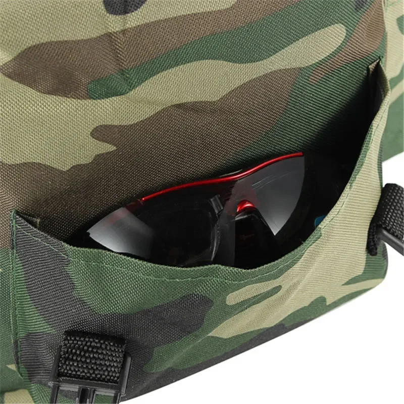 Camouflage Oxford Cloth Fishing Chair Foldable Backpack with Metal Tube Large Capacity Portable Stool Outdoor Camping Equipment