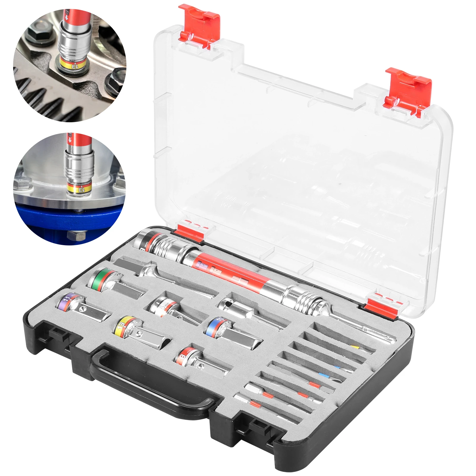 

Набор головок из легированной стали. Многоцелевой монтажный комплект с удлинителем. Быстроразъемная шестигранная головка и бита для корпусной дрели.