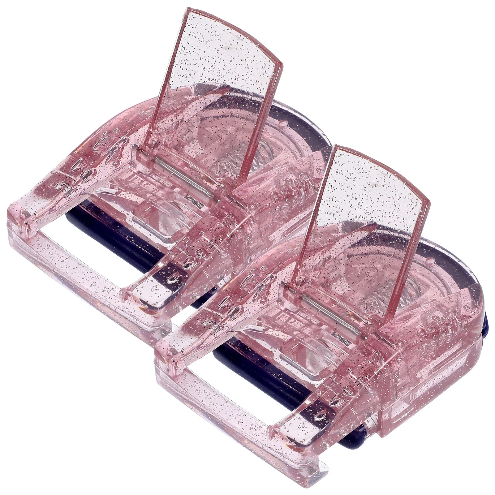 Recourbe-cils Portable en Silicone, tampon de remplacement, outil de bouclage longue durée, accessoire de maquillage pour cils de voyage, 2 pièces