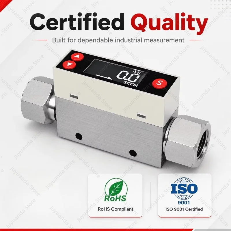 Anesthesia Respiratory Gas Flow Meter MEMS Micro Thermal Mass Flowmeter High Accuracy for Medical Equipment