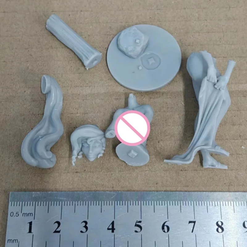 Megara nsfw figura de resina completa escala 1/24 75mm montar kit modelo em miniatura desmontado sem pintura diorama brinquedos