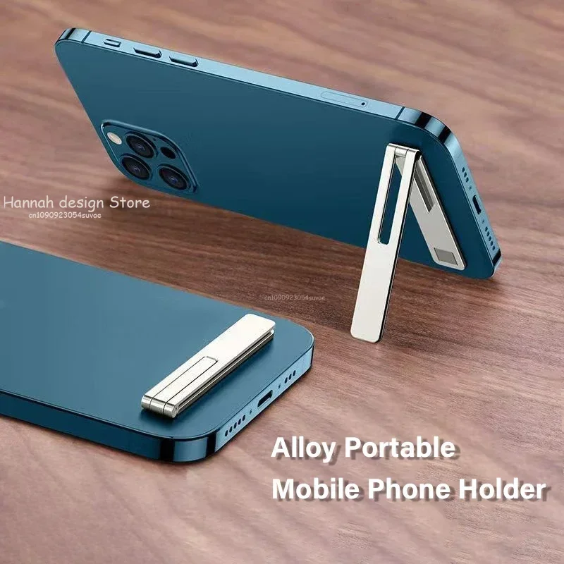 

Магнитный ультратонкий складной держатель для мобильного телефона, кронштейн из металлического сплава, настольные подставки для мобильных телефонов, универсальная подставка для телефона