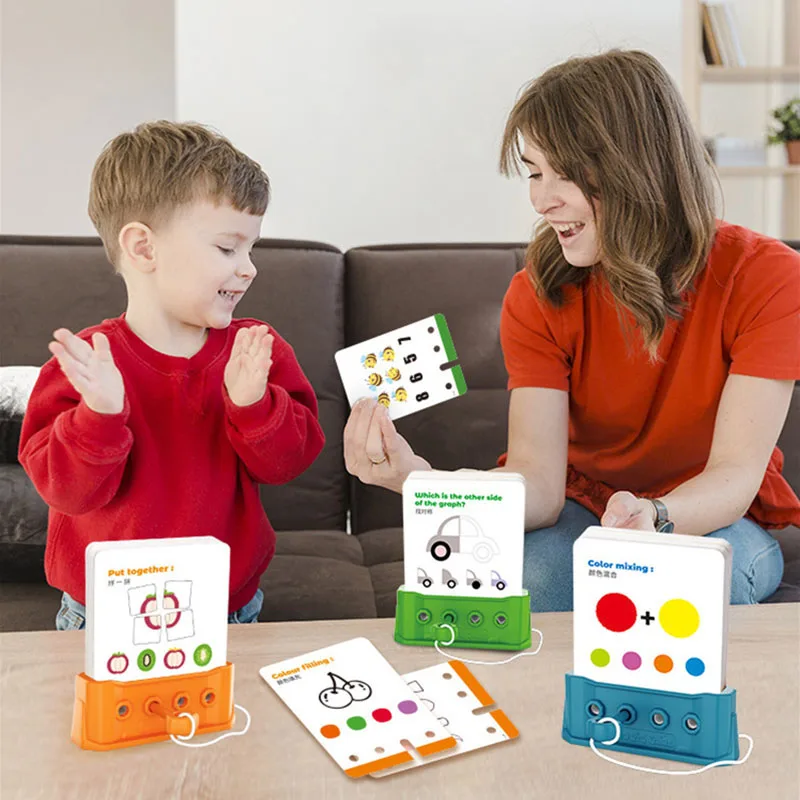 Children Montessori Puzzle Toys Logical Thinking Training Unlock Game Baby Cognition Lock Pick Early Educational Gift for Kids