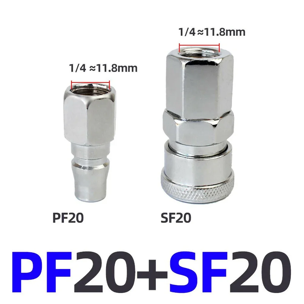 AAAAAQuickReleaseAirLine Hose Fittings Coupler Connector 8mm Compressor SH20 PH20 Spring Loaded Couplings Air Compressor Parts