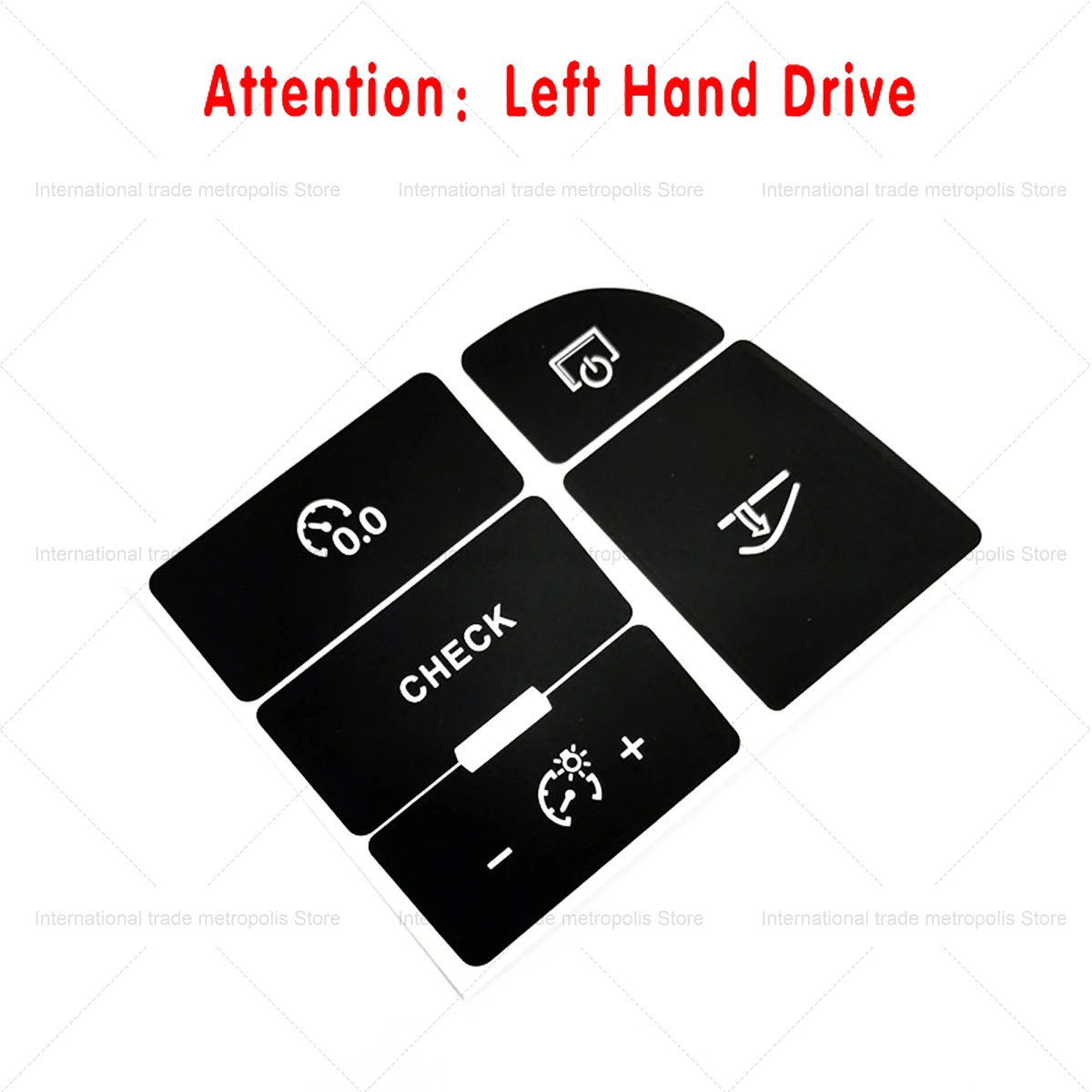 Suitable for Audi A6/A6L 05-11 central control glove box button repair sticker Dashboard Check