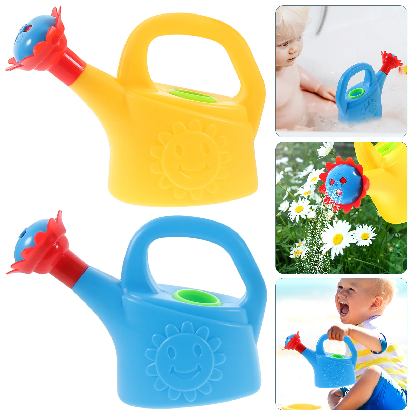 2 PCS Mini รดน้ําเด็กกระป๋องสําหรับของเล่น Play House การศึกษาบอนไซ Bath เด็กวัยหัดเดิน