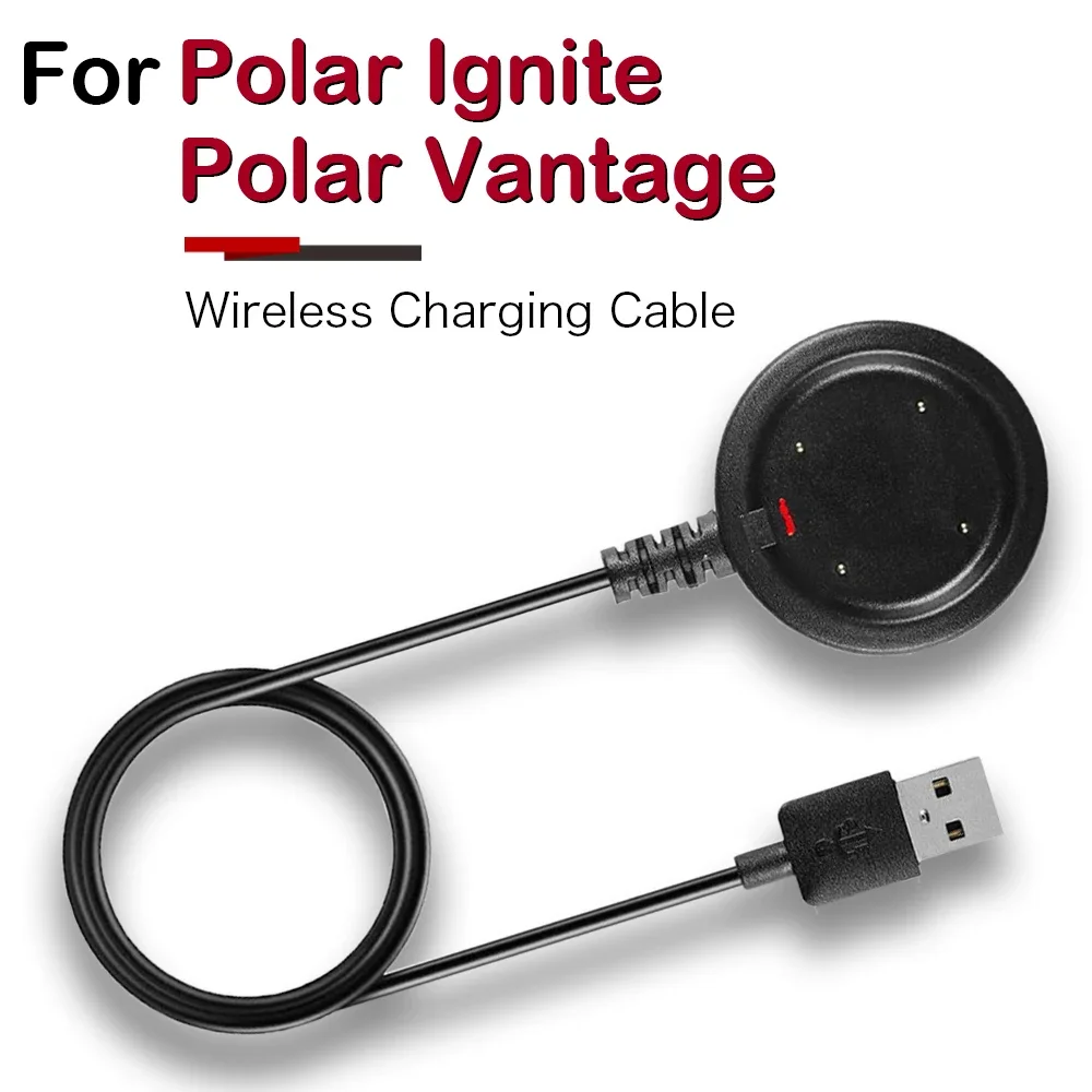 USB Charger Dock for Polar Vantage M V Vantage V 2 / Ignite GRIT X Pro Smart Watch Magnetic Wireless Charging Cable