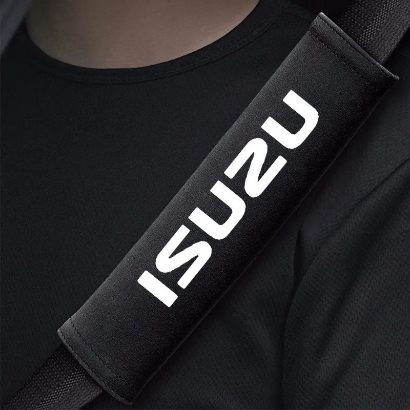 Car Seat Belt Shoulder Cover Breathable Accessories For Isuzu D-MAX D MAX Dmax I II PANTHER ASCENDER 4X4 WFR VAN NFR ATV TROOPER