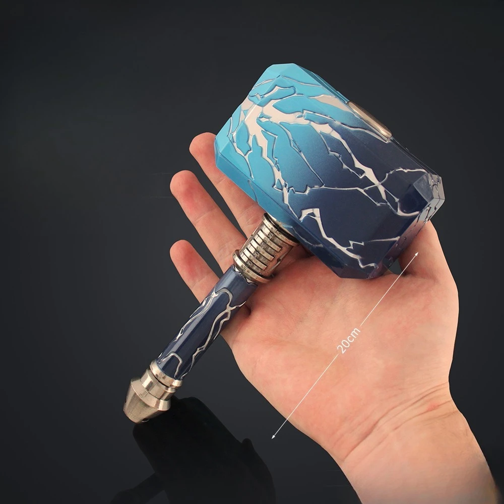 20 سنتيمتر SMITE المطرقة سماكة والوزن لعبة الشجاعة الطرفية جميع المعادن لعبة الساموراي الحرفية اكسسوارات حلية مجموعات