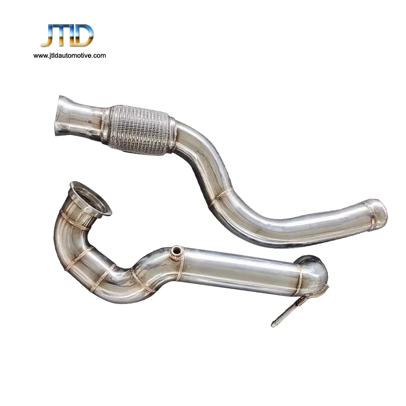 

High Performance 304 stainless steel Exhaust Catless Heat Shield Downpipe for Mercedes Benz A45 GLA45 CLA45 AMG