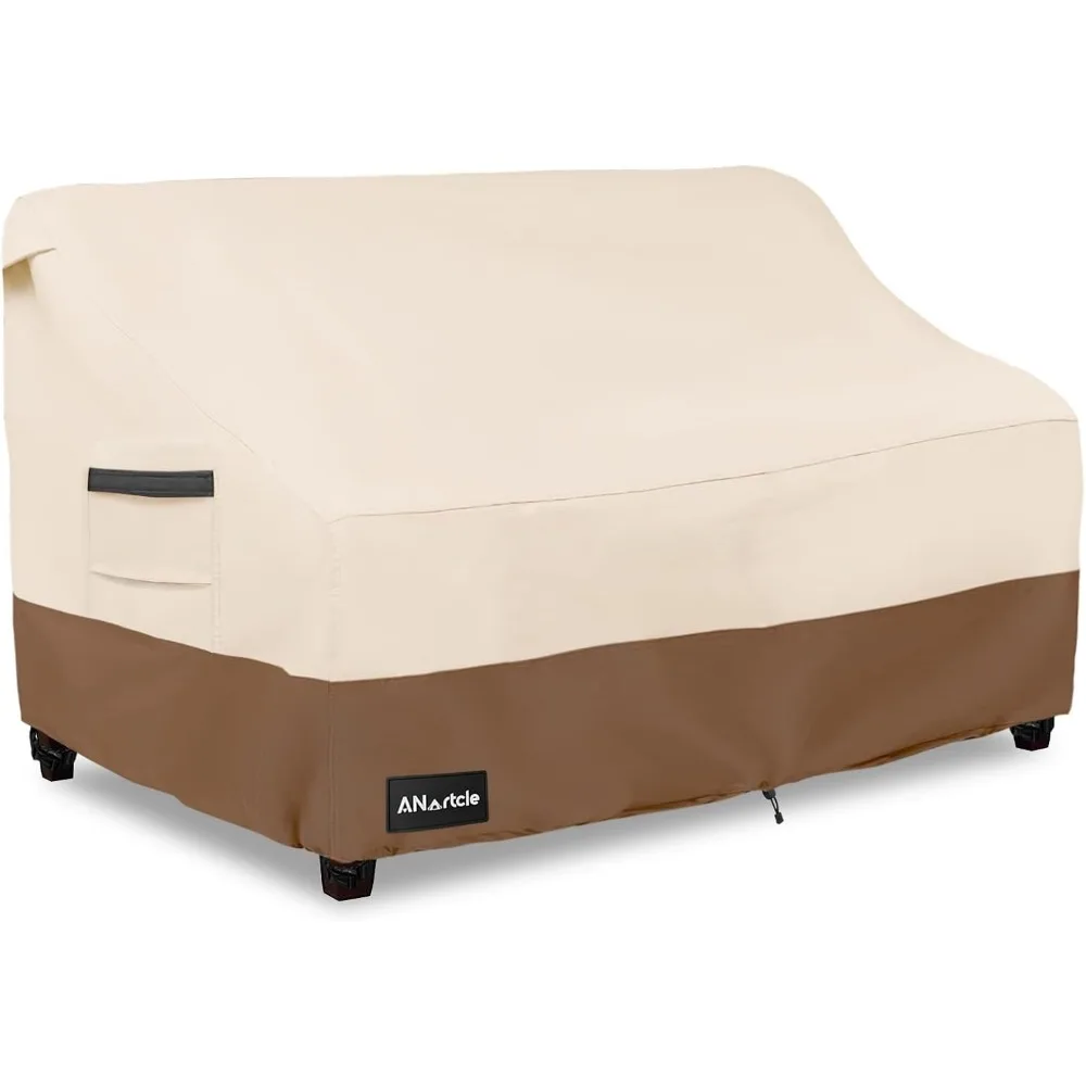 

Водонепроницаемый 3-местный чехол для уличного дивана, сверхпрочный бежевый и коричневый, подходит для 79x37x35 дюймов