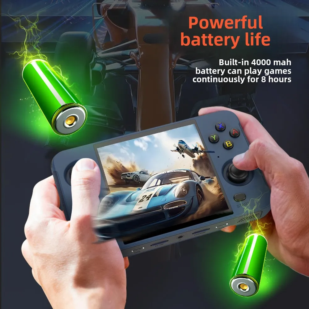 R40S مفتوح المصدر أنظمة لينكس المحمولة المحمولة الحنين 4 بوصة IPS شاشة المدمج في WIFI RK3566 ريترو وحدة التحكم لعبة هدايا الاطفال #4